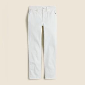 J. Crew curvy vintage slim straight jeans in white wash